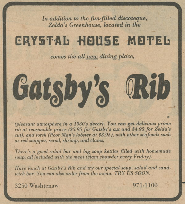 Crystal House Motel (Inn America) - 1975 Ad (newer photo)